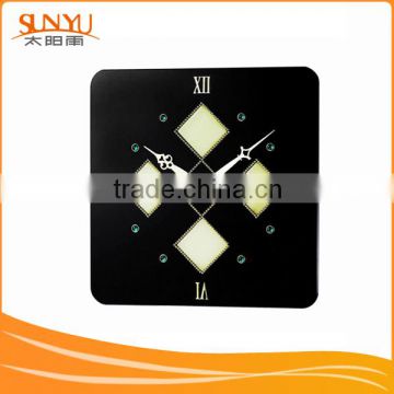 Black Acrylic Wall Clock With Diffterent Shape/ Color (sunyu)