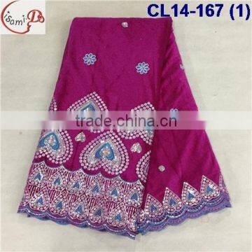 CL14-167 2016 new international trend nice pattern design embroidery velvet soft material lace for making dress