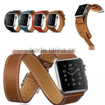 Genuine Leather Band for Apple Watch,classic buckle genuine leather band