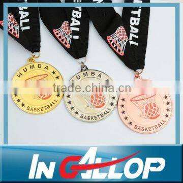 novelty sports medals with ribbonwith special shape