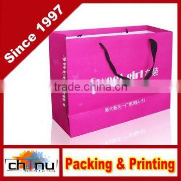 Art Paper White Paper, Paper Gift Shopping Promotion Bag (210037)