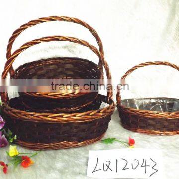 Chiristmas vintage flower girl baskets with handles