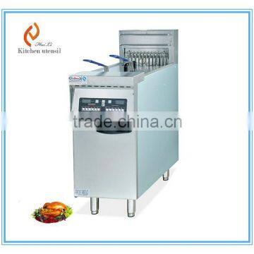 Stainless steel vertical electric chicken deep fryer with timer