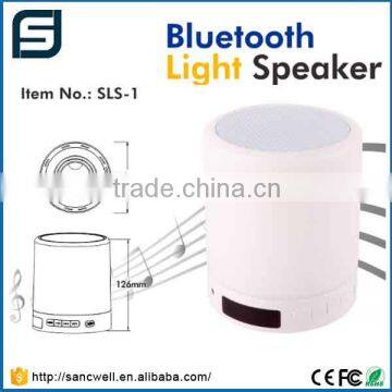 New product 2016 Wireless Smart Flashing LED Bluetooth Lighted Speaker