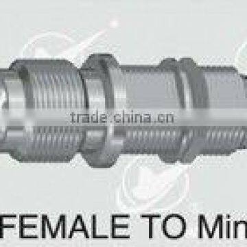 TNC female to MINI UHF female bulkhead, 50ohm