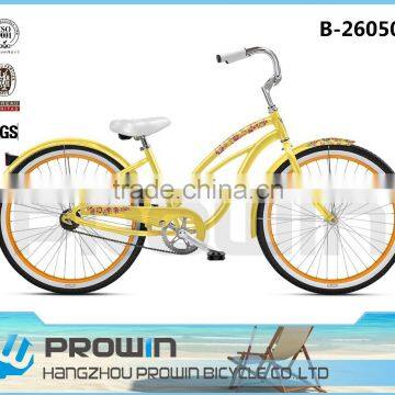 comfortable beach cruiser 26 wheel good quality bike from bicycle factory (B-26050)