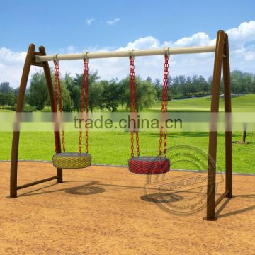 Comfortable Soft Round Shape Kids Garden Swing Set