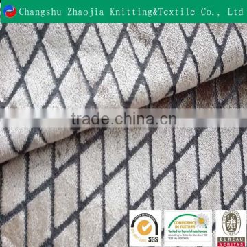 Unique 100% polyester double color jacquard velvet upholstery fabric/home textile fabric