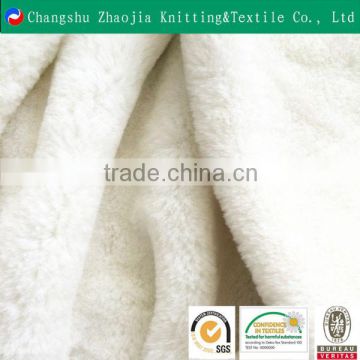 100 polyester faux rabbit fur fabric from China Factory