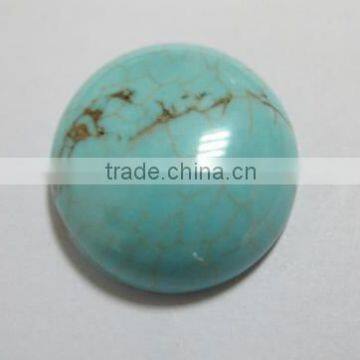 Stabilized turquoise 30mm round cabs-loose gemstone and semi precious stone cabochon beads for jewelry components