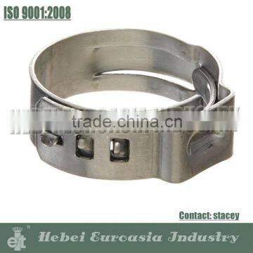 Galvanized Carbon steel Single Ear Hose Clamp / O-Clip