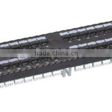 48 ports Cat5e 4*12 patch panel with Dual IDC