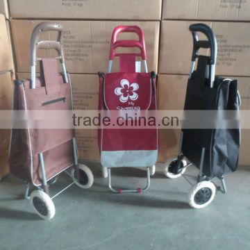 Folding shopping trolley bag on wheels,folding shopping cart