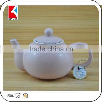 China Factory Ceramic Material Solid Color Glazed Tea Pot Ceramic Tea Set photo-4