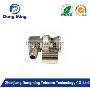 RF connector BNC male right angle crimp type for RG59