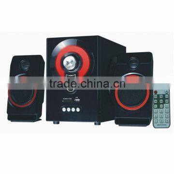 2.1 fashion design multimedia computer speaker with USB/SD, 2.1 computer speaker