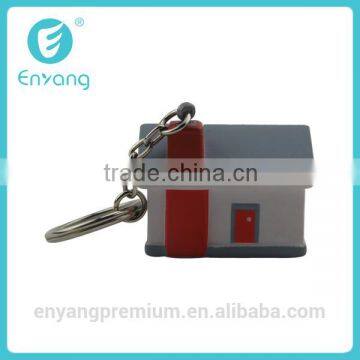 2014 New Popular High Quality Soft Beautiful Custom House Keychain