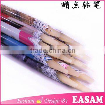 Easam new colorful wax nail pen used for pick up nail rhinestone