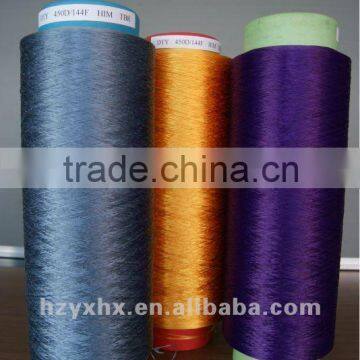 100% polyeser POY DOPE DYED YARN 450D/144F