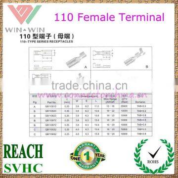 Brass Continuous 110 Female Terminal