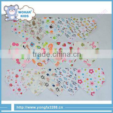 China Professional Manufacturer 100% Cotton Cotton With Cartoon Pattern Baby Bibs