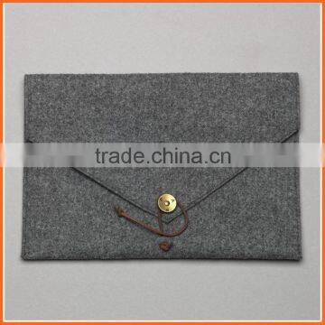 Grey pad Envelope Case Sleeve With Button for Sale