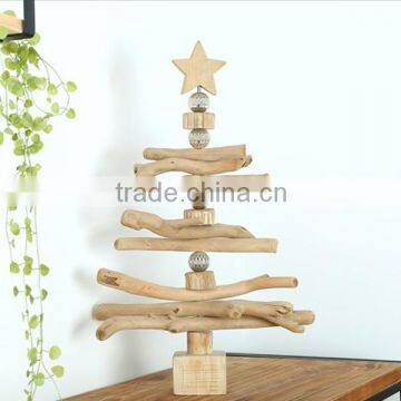 Antique Desk Decoration Wooden Gift Tree for Christmas