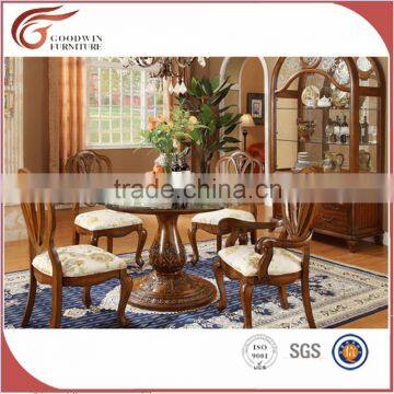 A20 Wooden Chair Dining Table Antique French Style Furniture photo-5