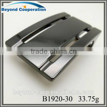 2016 New Mould Flap Plaque Buckle Shiny Gun Metal Nickel-free Coating Plain Plate Buckle photo-3