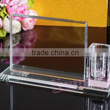 transparent crystal photo frame