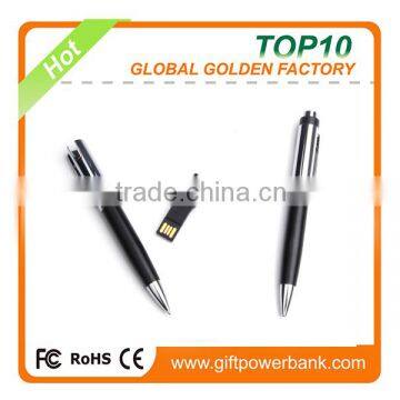 China usb manufacture usb flash drive pen black