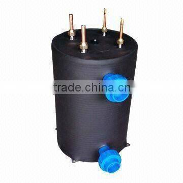 30KW+30KW Heat exchanger for double system heat pump with PVC shell corrugated titanium coil