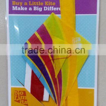 cheap advertising mini non wowen kites from kite factory