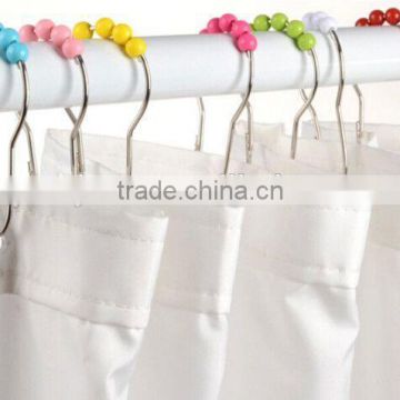 Hot sale fashion stainless steel shower curtain hooks/bath curtainhooks