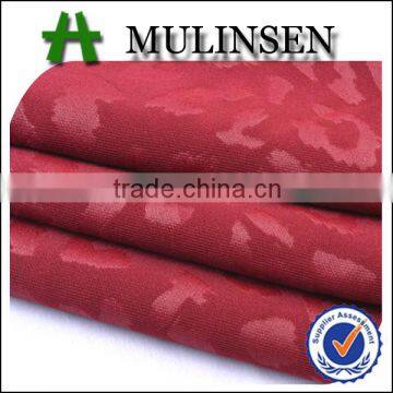 Shaoxing high quality knit spandex embossed solid fabric polyester scuba
