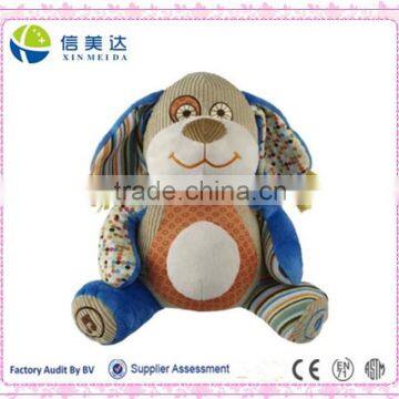 Fashional baby dog toy with ring of paper can make baby happy