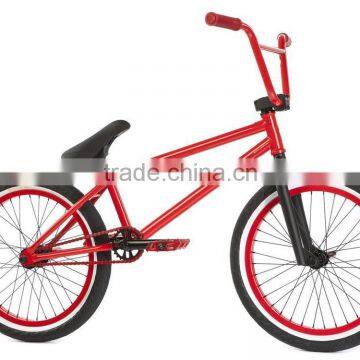 Hot selling freestyle steel frame bmx bike coloured bicycle bmx race red bike