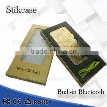 2016 new design wholesale build-in bluetooth selfie stick with self stikboxsfor iphone 6 6s plus