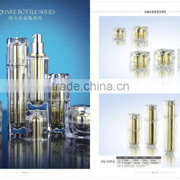 Acrylic cystal square cosmetic bottles and jars