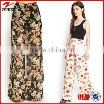 pants for women fashion floral print pants new design harem pants