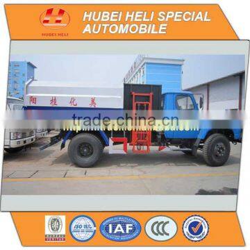 DONGFENG 4x2 8m3 side loader garbage truck 140hp hot sale for export