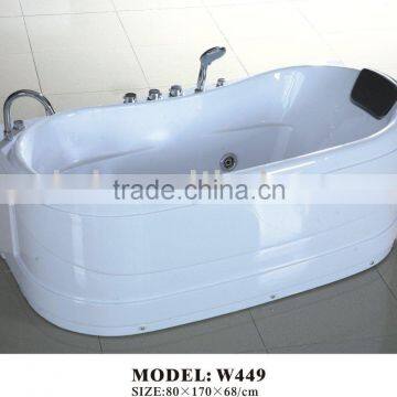 Rectangle ABS massage walk in bathtub for one person (W449)