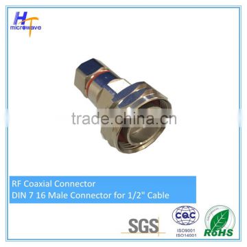 DIN Male Connectors for 1/2" Cable rf coaxial connectors din type