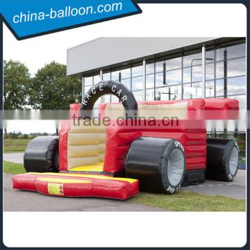 Race Car Kid Inflatable Bouncers Funny Jumping Pvc Tarpaulin Material