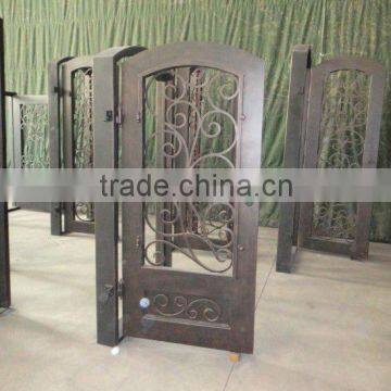 security wrought iron single doors double doors made in China