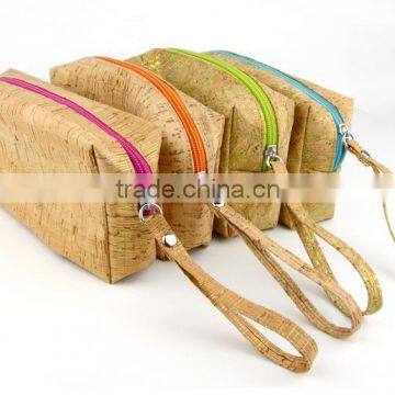 Special Fabirc Fashion Natural Cork Wood Makeup Bag photo-5
