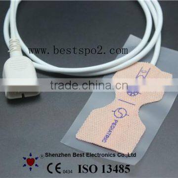 Nihon Kohden Disposable SpO2 Sensor for Pediatric Skin Stretch Fabric