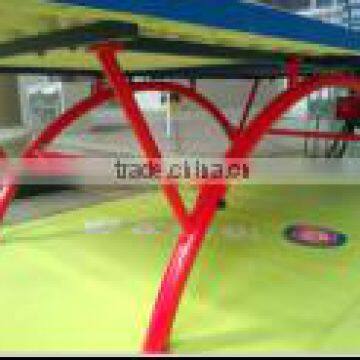 Small Rainbow Outdoor Table Tennis Table/SMC Top Board Outdoor Waterproof Ping Pong Table photo-3