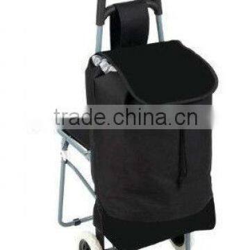 folding shopping trolley with chair