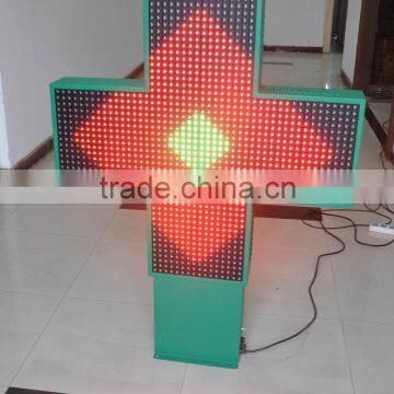 Factory LED Pharmacy Cross Full Color Display